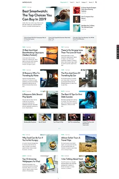 WordPress šablona Blog / Magazine pro stylový a přehledný web